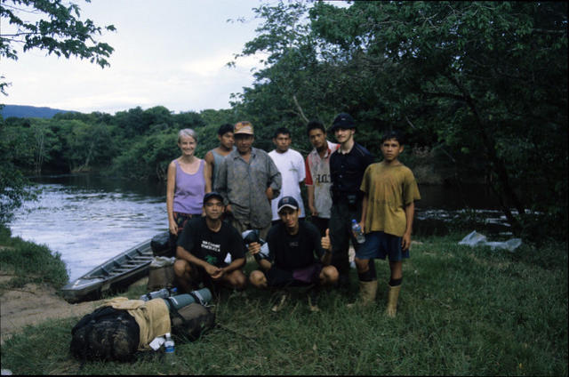 Our group at the jetty at Kamarata, Venezuela.