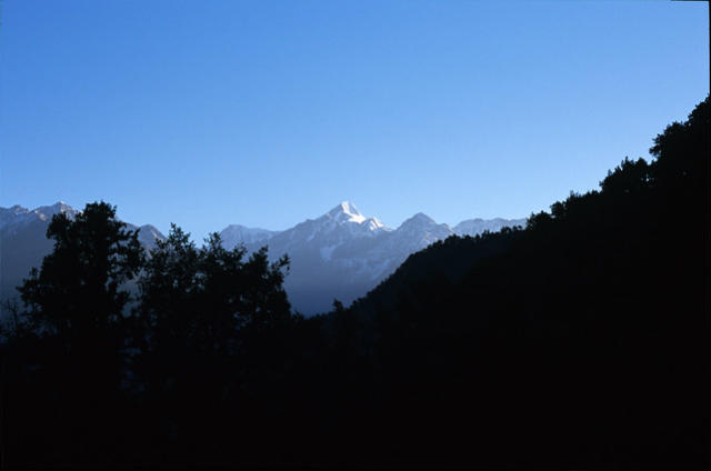 Nanda Kot from Dhakri, Pindari Glacier Trek.