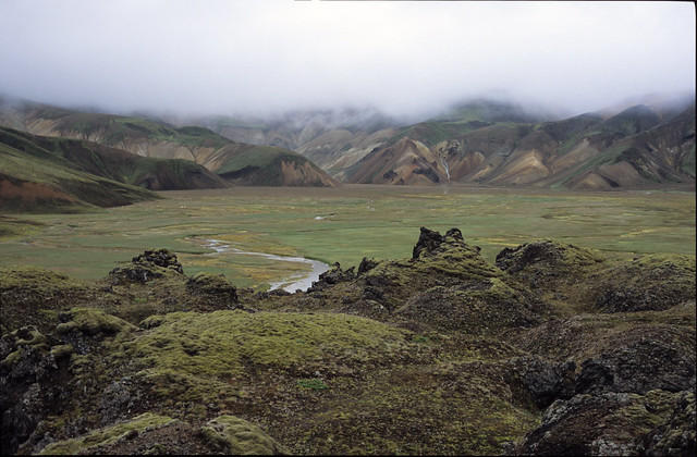 Among the rhyolite mountains near Landmannalaugar.