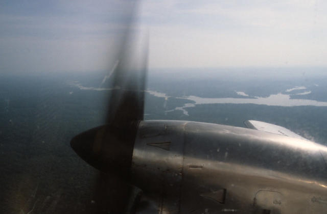 Flying from Manaus to Sao Gabriel da Cachoeira, Brazil.