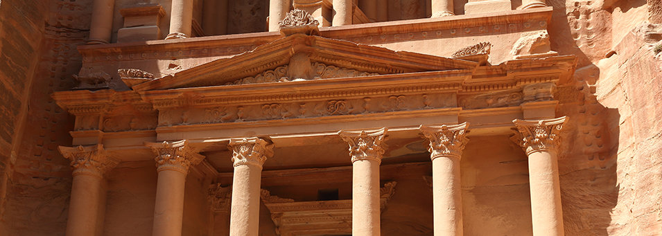 The Treasury at Petra, Jordan.