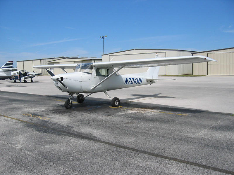 Cessna 150 N704MH at Ormond Beach Municipal Airport.